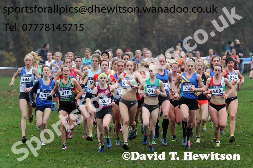 Senior women's European Cross Country Trials, Sefton Park, Liverpool. Photo: David T. Hewitson/Sports for All Pics